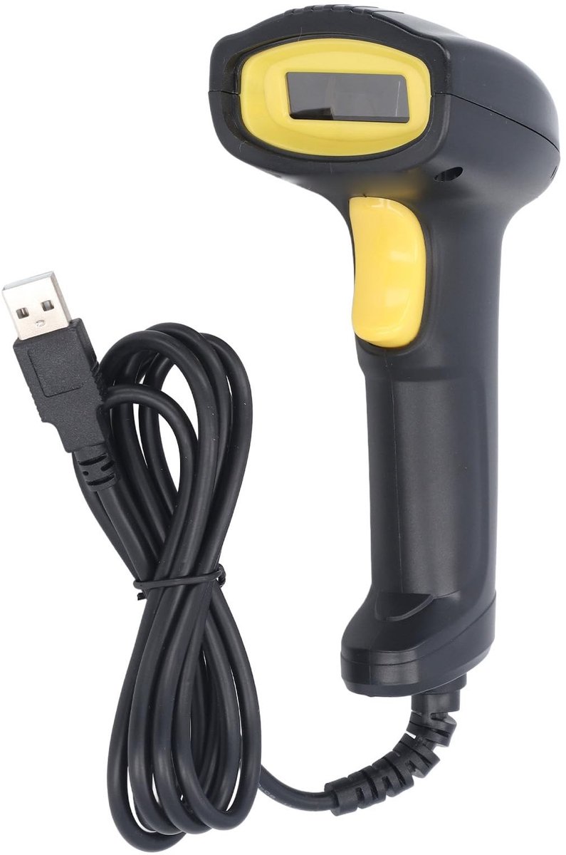 QCActive1k - Dailygoody - Codescanner - USB-bekabelde Scanner - Snel en nauwkeurig - Handheld Formaat - QR-codescanner - Ideaal voor supermarkten en winkels -