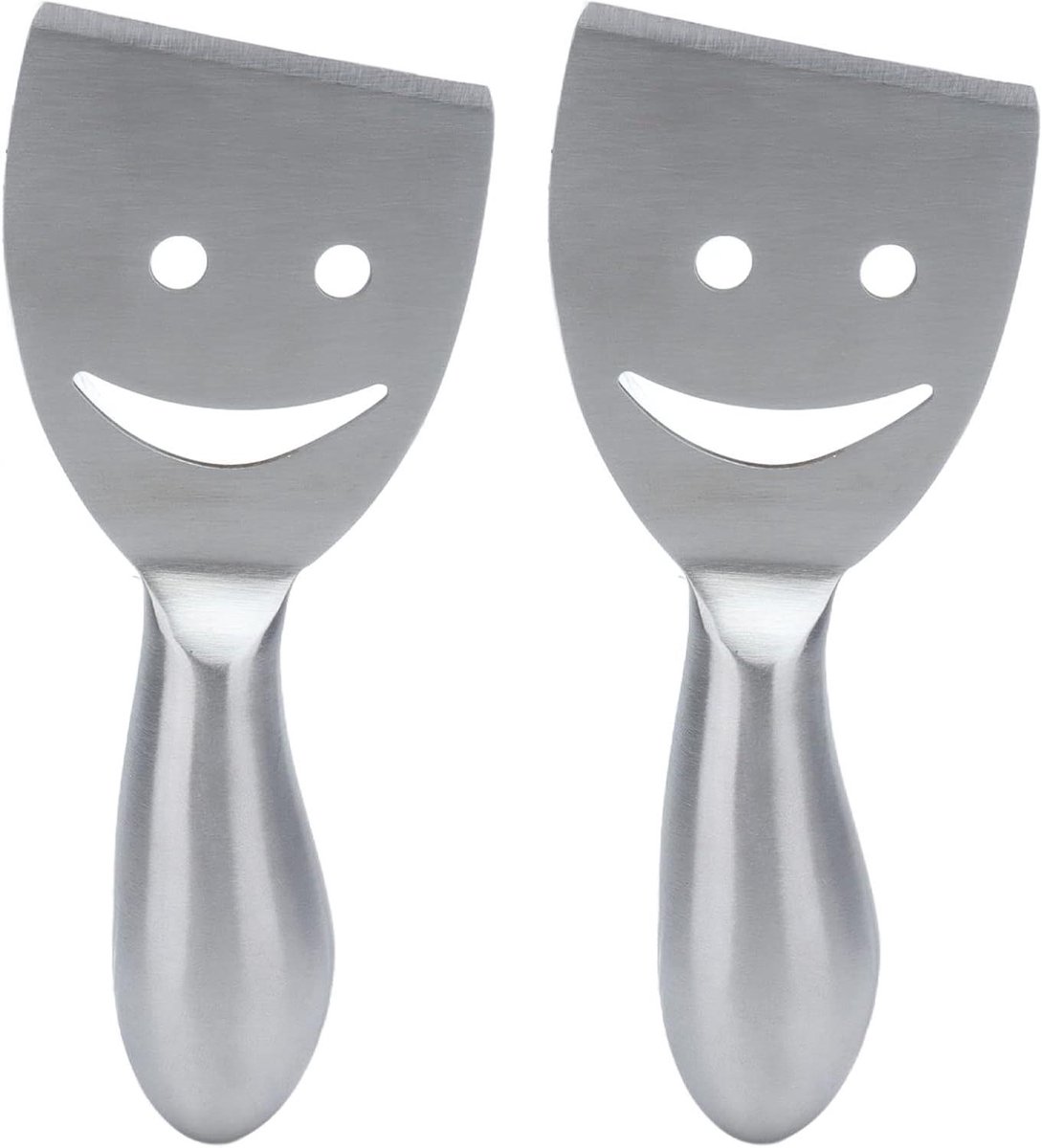 Kaasschaaf Set - Kaasmes Kaasmesjes - Kaas Snijden - Smile Stijl Ontwerp - 127x52cm - Zilver
