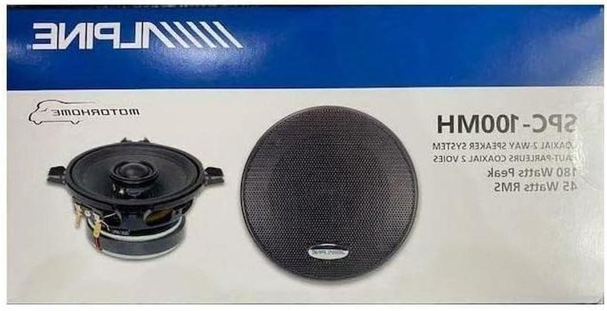 Coaxiale Luidsprekers - Autoluidsprekers Paar - Auto Audio - 2-Weg Systeem - 10 cm - Zwart