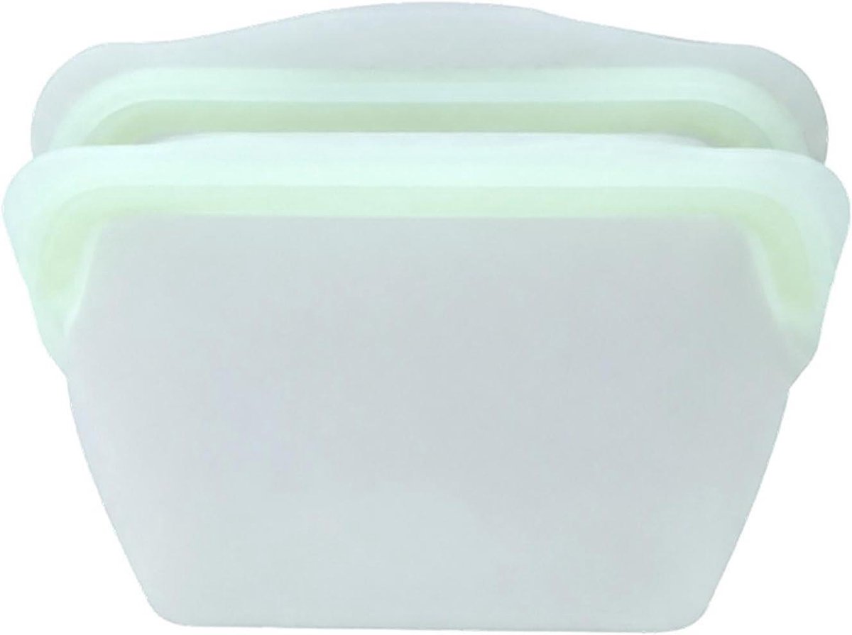 Herbruikbare Diepvrieszakjes - Siliconen Voedselzakjes - Voedsel Opslag - Lekdicht Staand Ontwerp - 600ml 1000ml - Groen