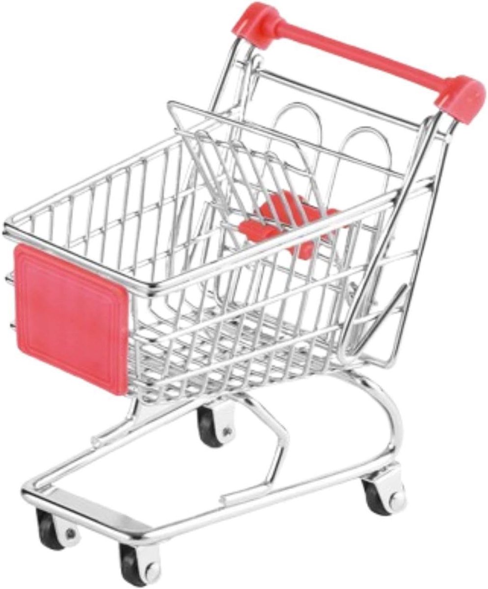 Mini winkelwagen - Opbergmandje bureau - Bureau organiseren - Stabiel ontwerp - 135 cm - Metaal