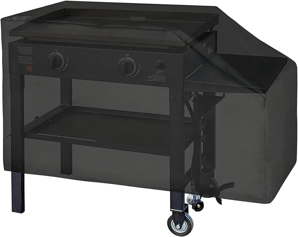 Bbq Hoes - Grill Cover - Buiten Beschermen - 600D Oxford Stof - 114x59x63cm - Zwart