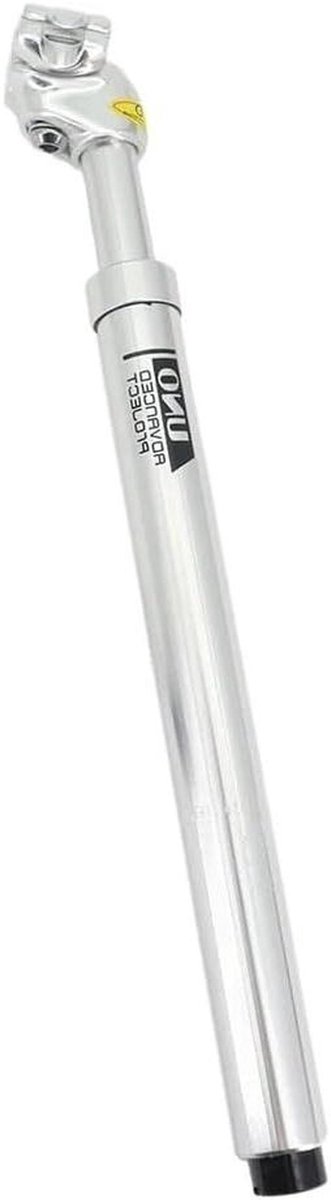 Fiets Zadelpen - Zadelpen Suspension - Comfortabel Fietsen - Schokabsorberend Ontwerp - 350 mm Lengte - Zilver