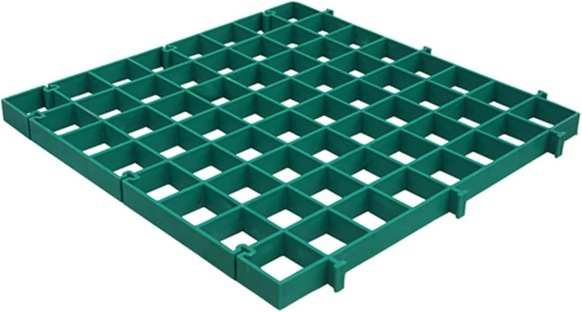 Grasbestratingsroosters - Grindstabilisatoren - Oprit Versterken - In elkaar grijpend ontwerp - 41 x 41 cm - Grijs