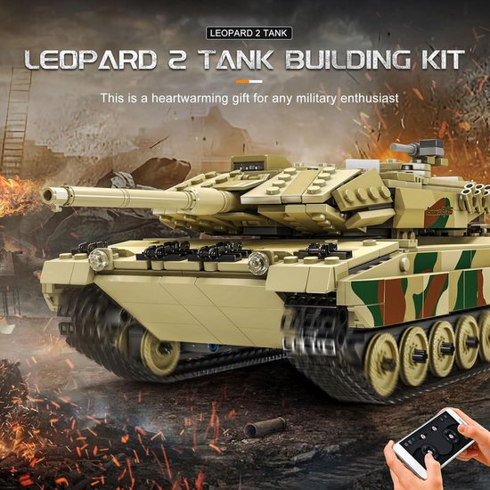 Mould King Leopard 2 Tank - Bouwpakket met 1100 onderdelen