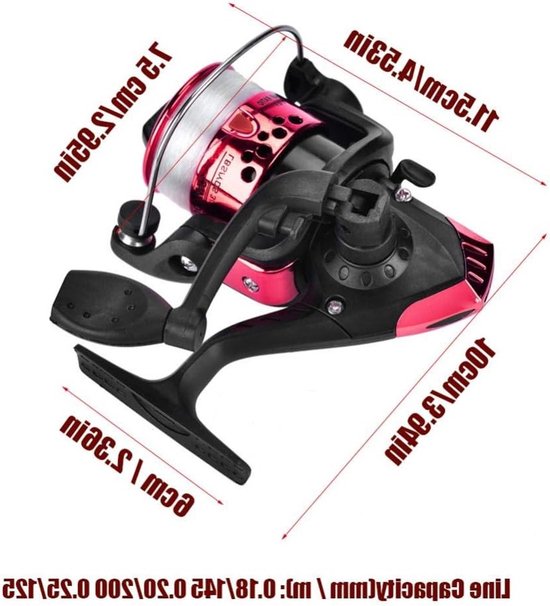 Type Spinning Wheel Fishing Reel met 5.1:1 Overbrengingsverhouding voor Zee- en Meervisserij, Lichtgewicht en Krachtig Ontwerp met Plating Lijnkop — afbeelding 3