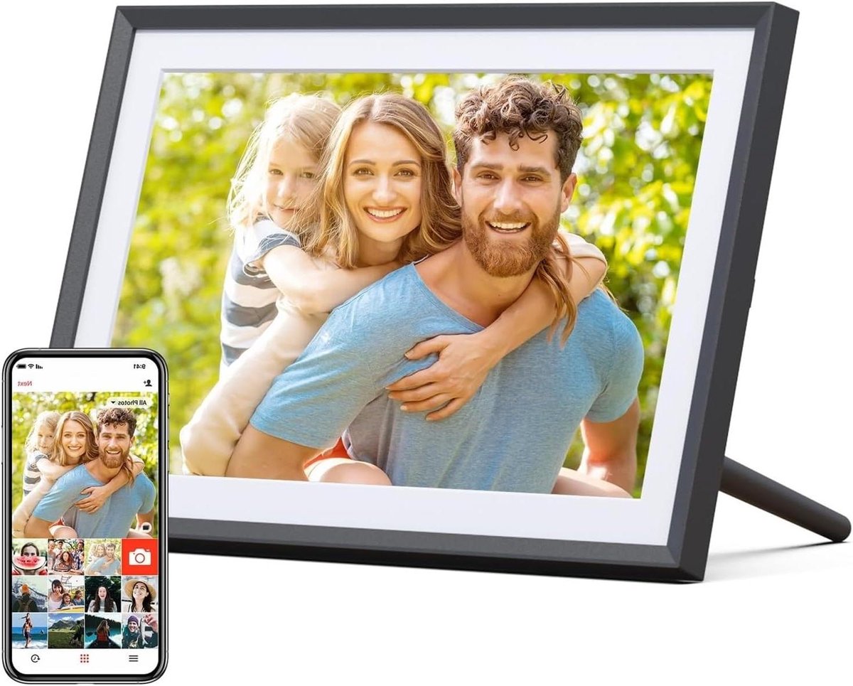 Digitale Fotolijst - Smart WiFi Frame - Foto's Tonen - HD IPS Touchscreen - 101 Inch - One Color