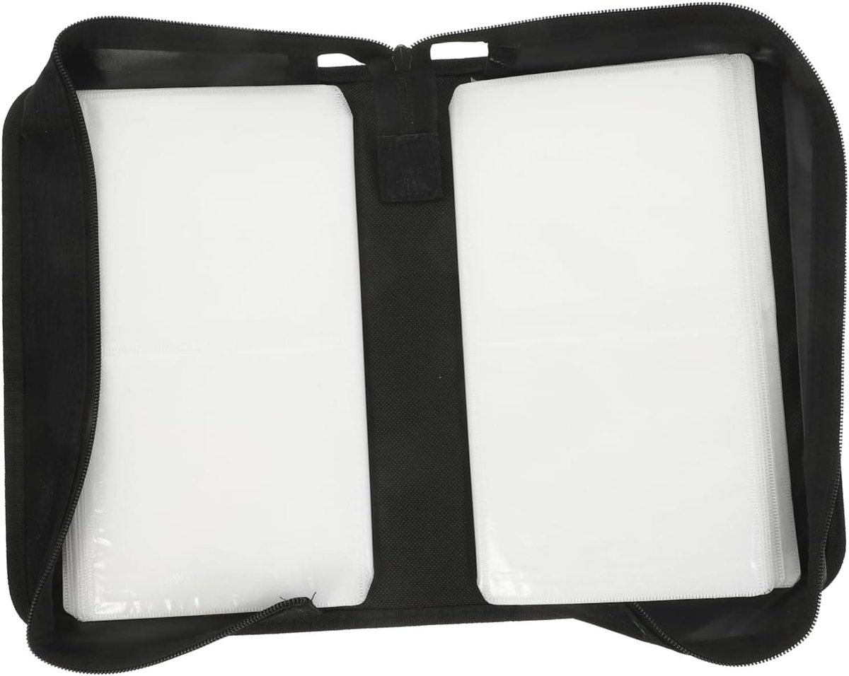 CD Opbergtas - CD Houder Auto - Muziek Organiseren - Ruim Interieur - 28.5x16x9CM - Zwart