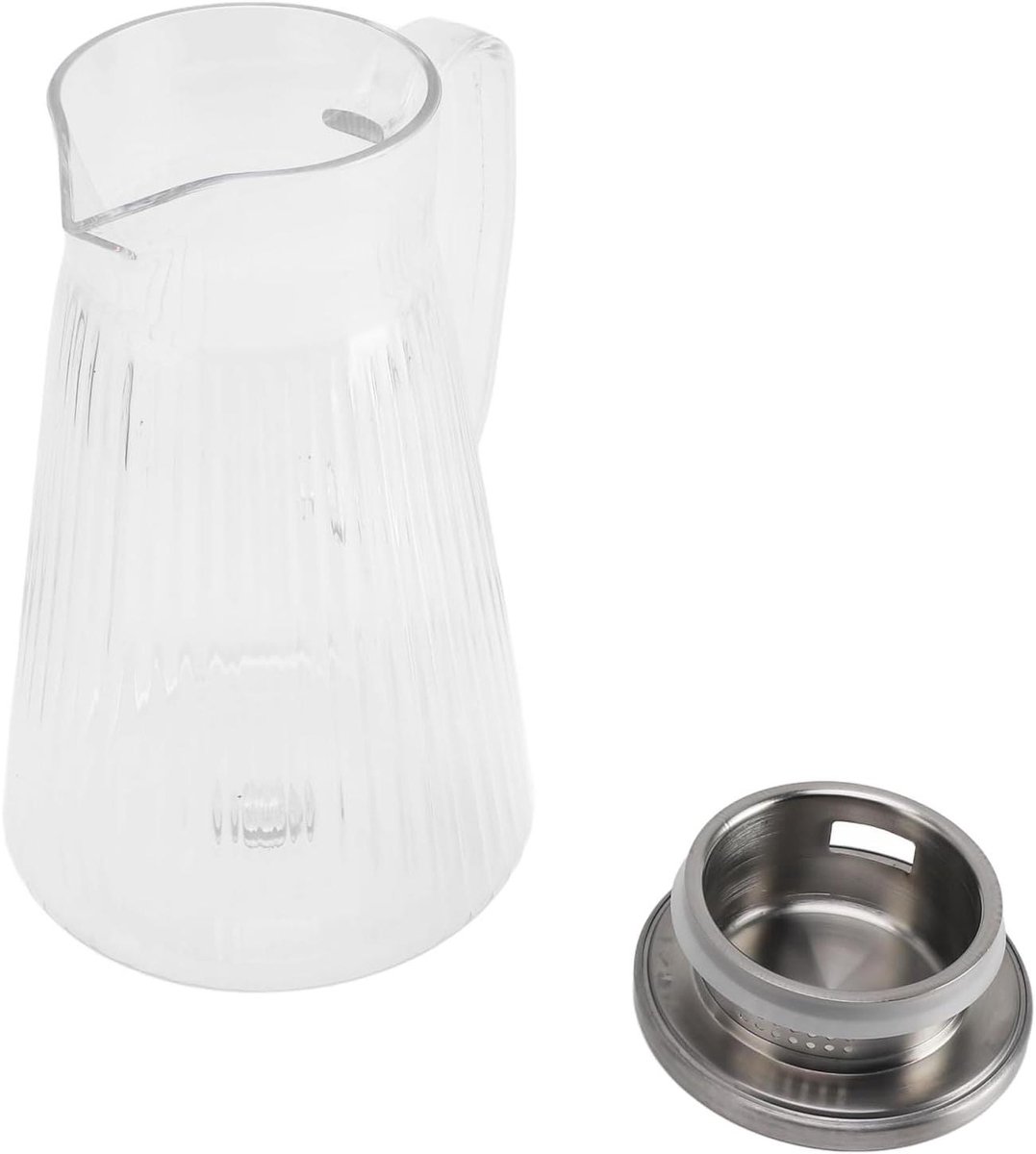 Waterkan met Deksel - Karaf IJsthee - Dranken Serveren - Hittebestendig Acryl - 1500 ml - Helder