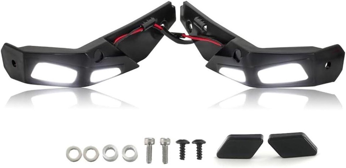 Handbeschermers Motor - Handkappen Protector - Bescherming Rijden - Geïntegreerde LED - Voor Can Am Ryker - Zwart