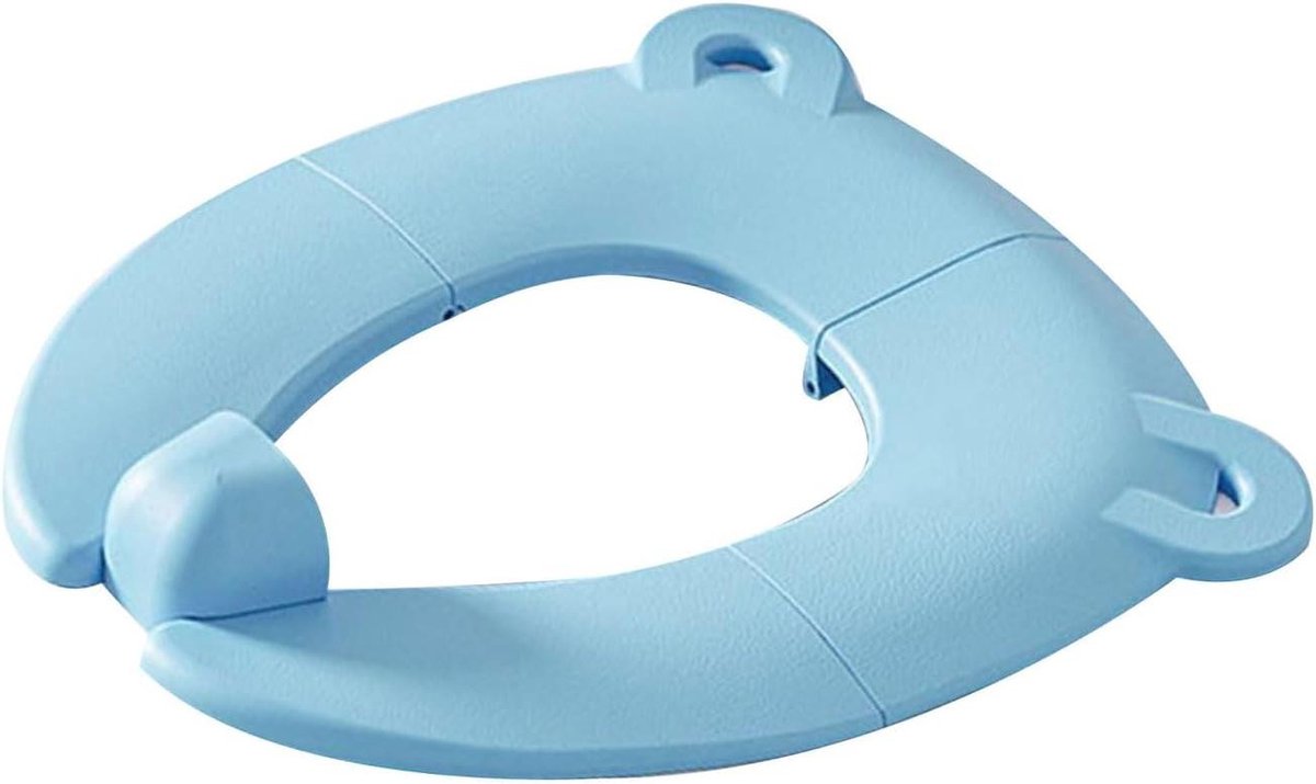 Toilet Training Seat - Potty Trainer Kinder Potty - Zindelijkheidstraining - Opvouwbaar Antislip Ontwerp - 30x35cm - Blauw