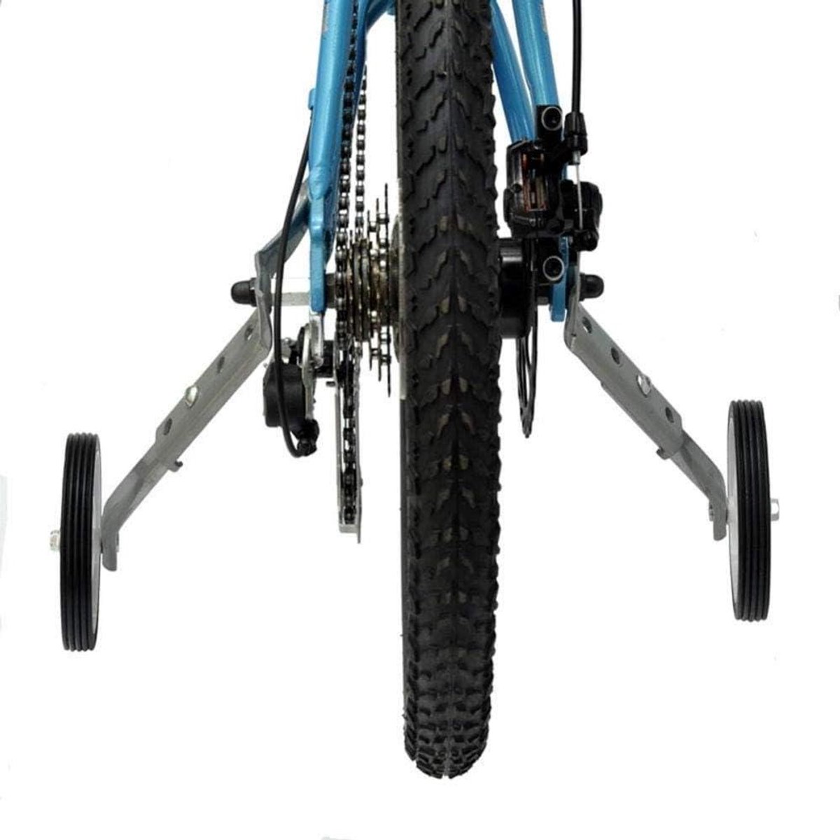 Kinderen Fiets Stabilisator - Training Wiel Set - Kinderen Leren Fietsen - Versterkt Staal - 16-24 inch - Zilver