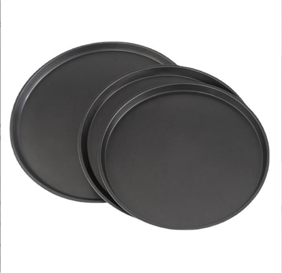 Pizzablik - Bakplaat Pizza - Pizza Bakken - Anti-aanbaklaag - 33 cm - Grijs