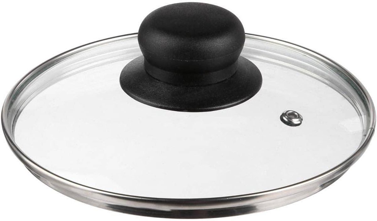 Glazen Deksel - Pannen Deksel - Koken - Hittebestendig - D 16 cm - Transparant