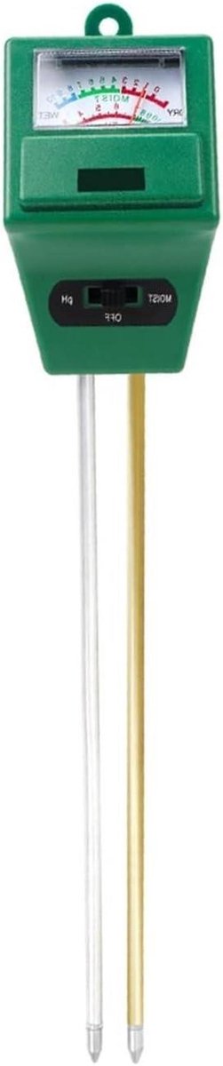 Bodem PH Meter - Vochtigheid Tester - Planten Verzorgen - Dubbele Meting - 2 in 1 - Zilver