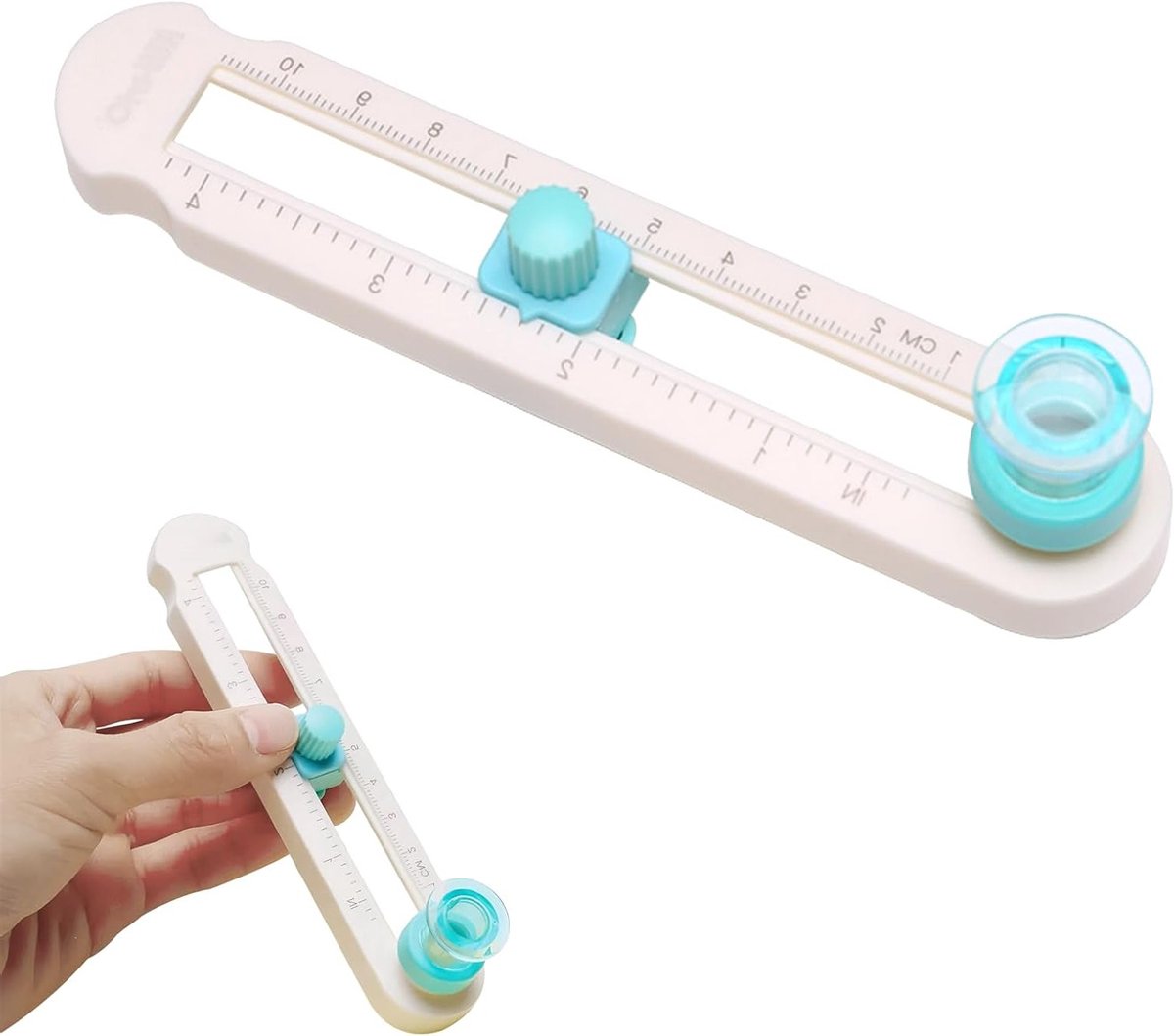 Draagbare Papercutter met Duidelijke Schaal voor Precisie Snijden van Printpapier, Gelamineerd Papier en Kraftpapier 2-20cm