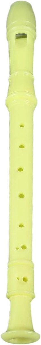 Kinderblokfluit - 8-gaats fluit - Muziek Leren - Veelzijdig Instrument - 34 cm - Geel