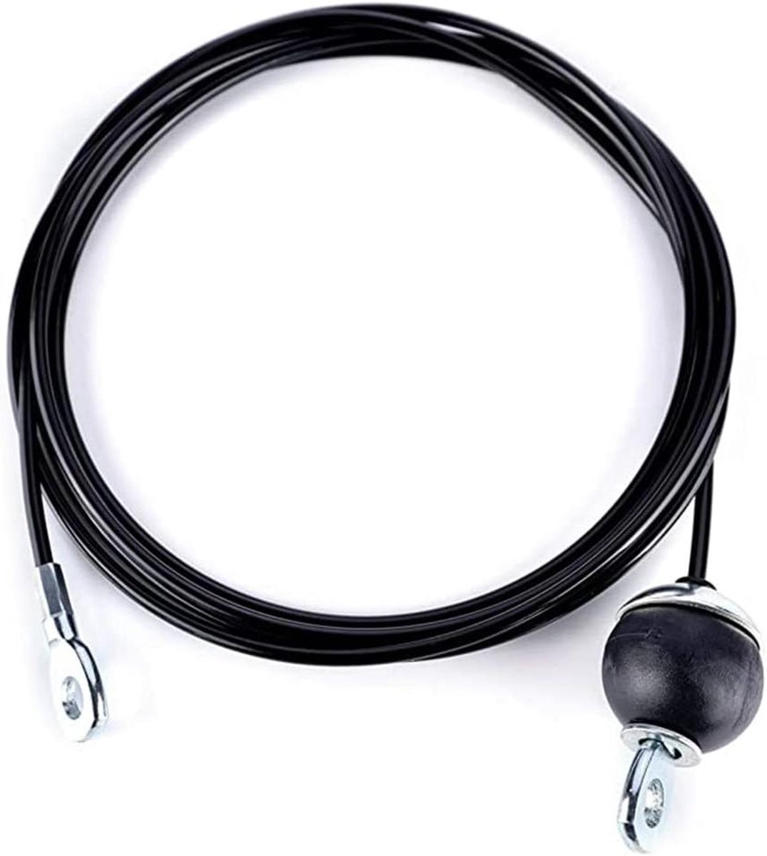 Fitness Kabel - Krachtkabel - Kracht Training - Stevige Staalkabel - 2.5 Meter - Zwart