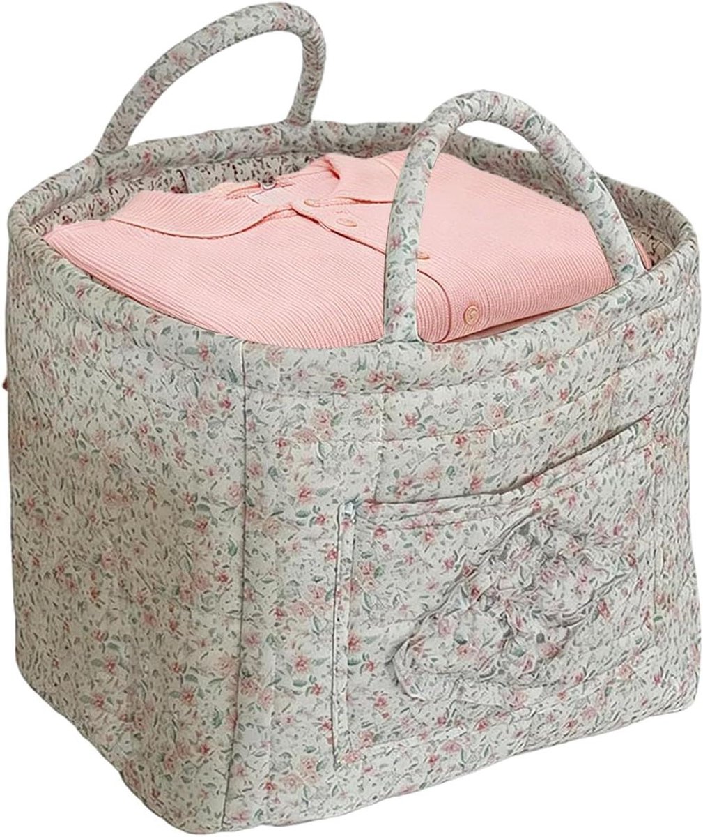 Stoffen manden - Opbergtas - Thuis organiseren - Opvouwbaar ontwerp - 32x25x26 cm - Groen
