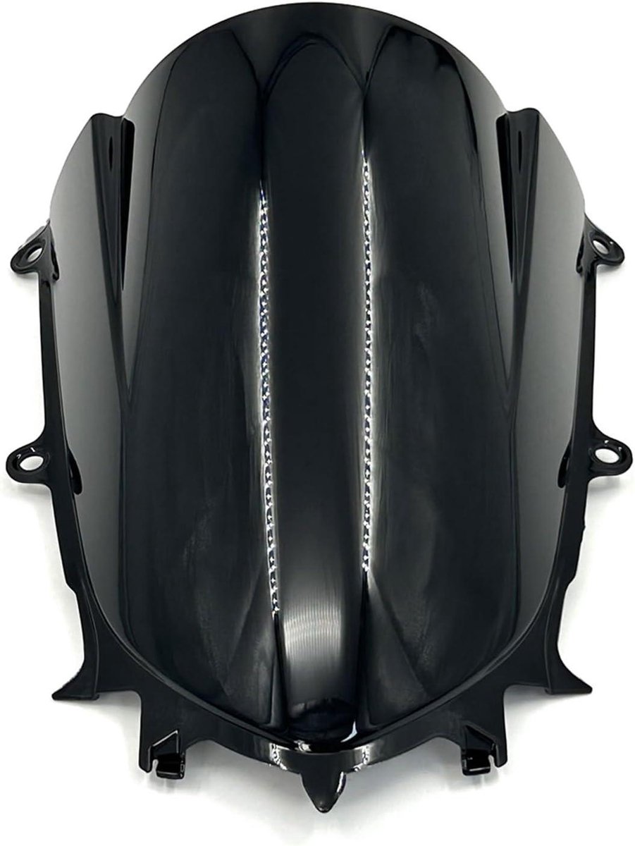Motor Windscherm - Luchtdeflector Spoiler - Veilige Rit - Dubbele Bubble - 300 g - Zwart