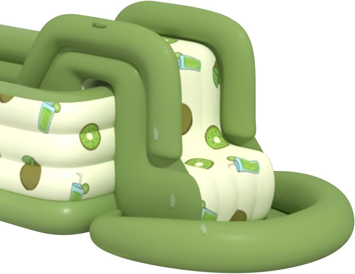 Opblaasbare waterglijbaan - Zwembad accessoire - Zomerpret - Versterkt zwembad - 181 x 108 cm - Groen