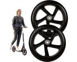Scooterbanden Set - Reservewielen Step - Comfortabel Rijden - Dikke Slijtvaste Banden - 200 mm - Zwart