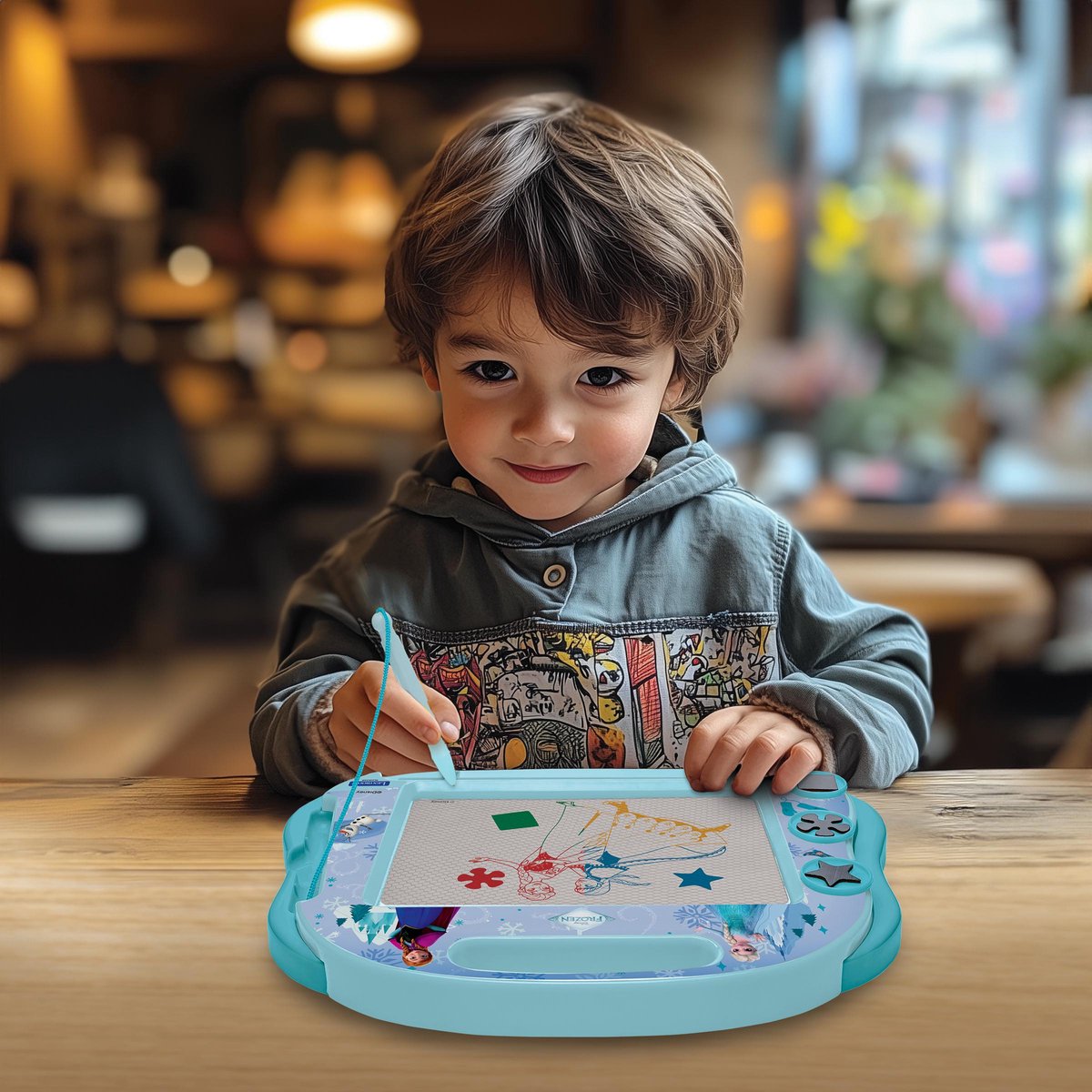 Frozen Magnetisch Meerkleurig Tekenbord met accessoires A5 Formaat