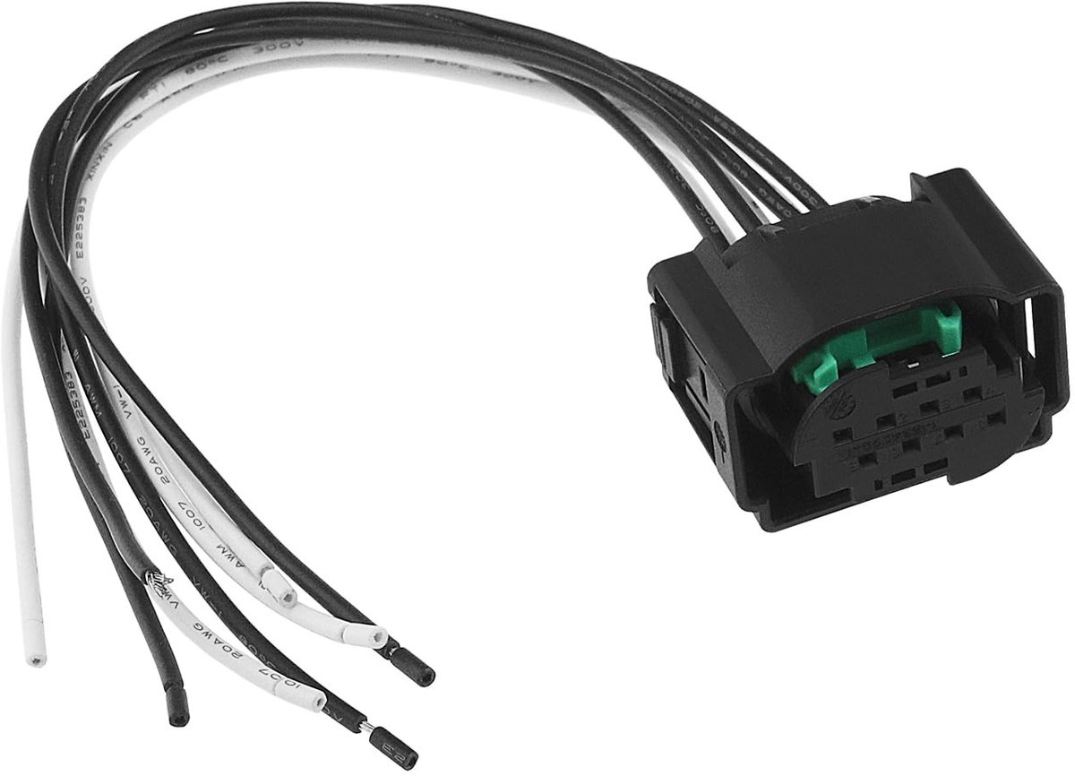 Dailygoody - 8Pin Auto Radar Sensor Aansluiting - Plug en Harnas - 20 cm - Compatibel met VW en Audi - Voor Skoda - Onderdeelnummer 4F0972708