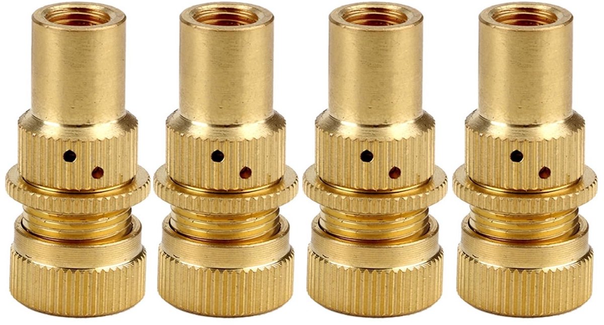 Dailygoody - Tyre Valve Kit - Bandenontluchter Set - 4 Delige Set - Hoogwaardige Materialen - Ideaal voor Auto en Fietsen - Compact en Lichtgewicht
