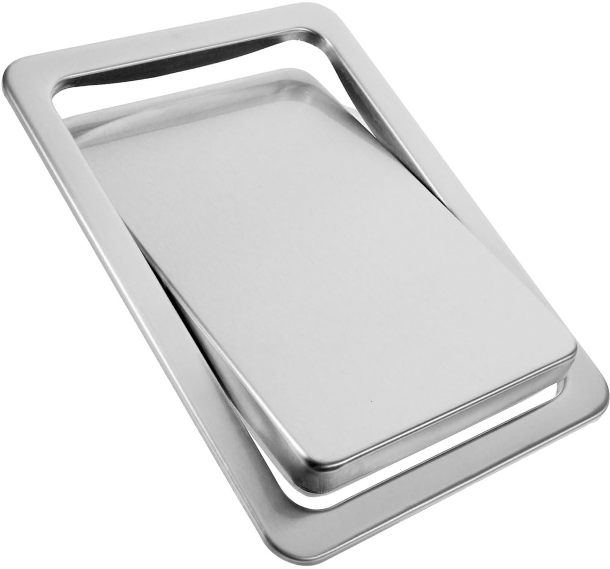 Dailygoody - OmGoods - Dailygoody - Vuilnisbakdeksel - Duurzaam en Compact - Geschikt voor Badkamer en Keuken - Vlekafstotend - Rechthoekig - Met Schommeldeksel