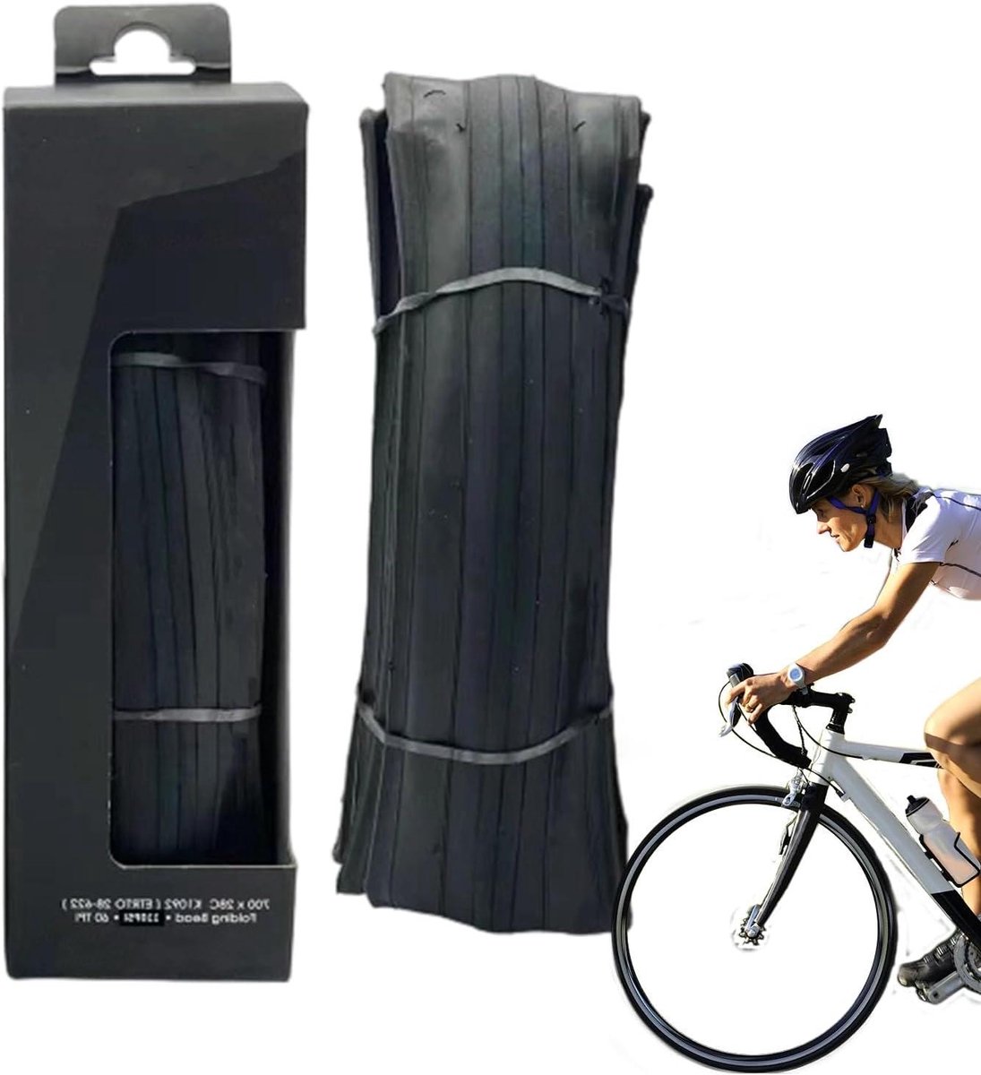 Fietsbanden - Racefiets banden - Wielrennen - Licht lekvrij rubber - 700 x 28c - Zwart