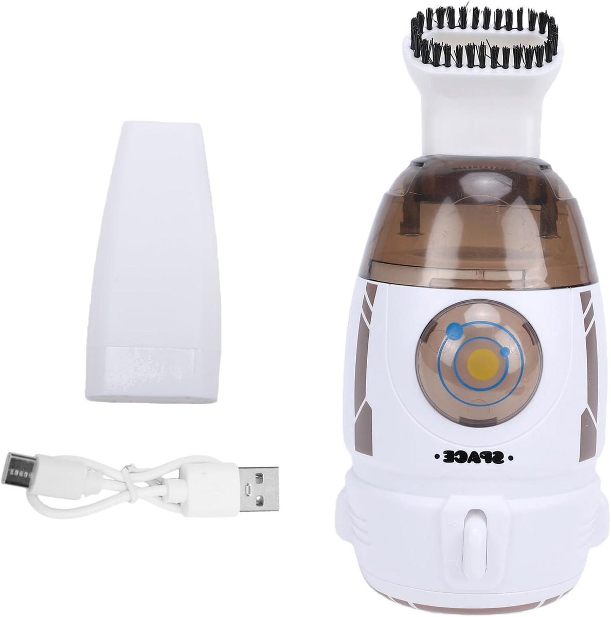 Mini Bureaustofzuiger - Kleine Stofzuiger Tafel - Bureau Schoonmaken - Krachtige Zuigkracht 600 Pa - 55 ml - Grijs