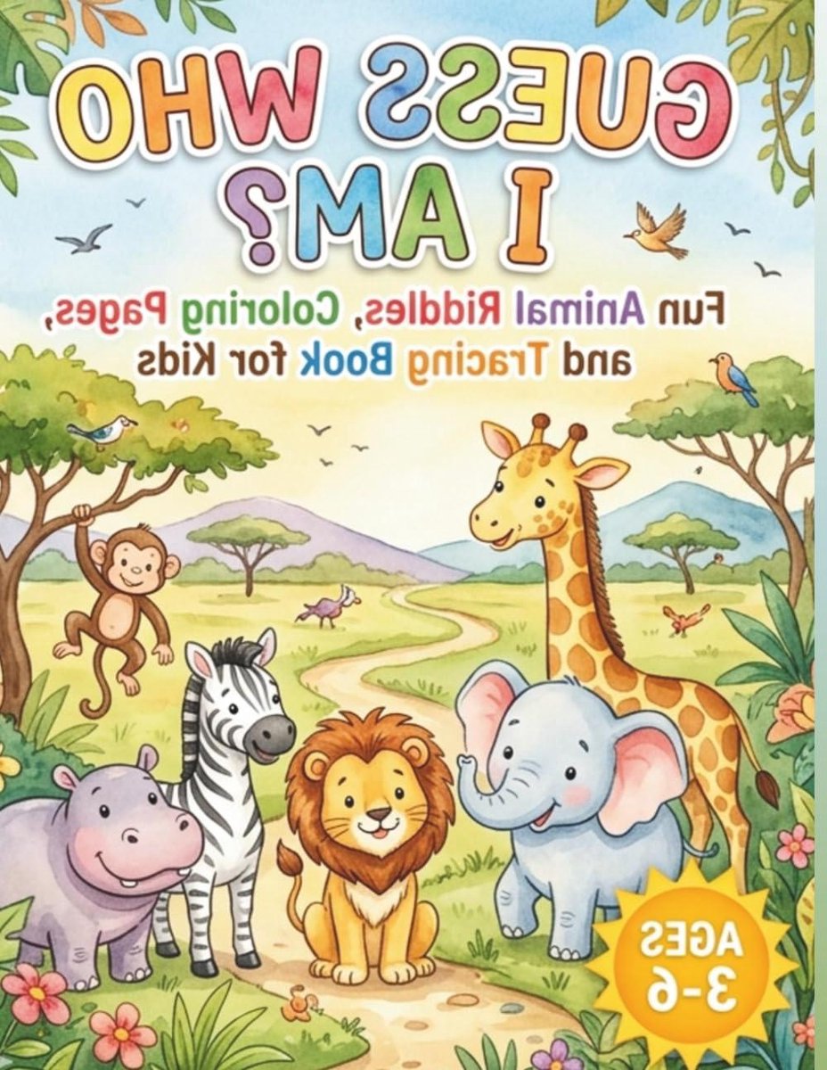 Raadsels en Kleurboek - Dierenboek Kinderen - Educatief Spelen