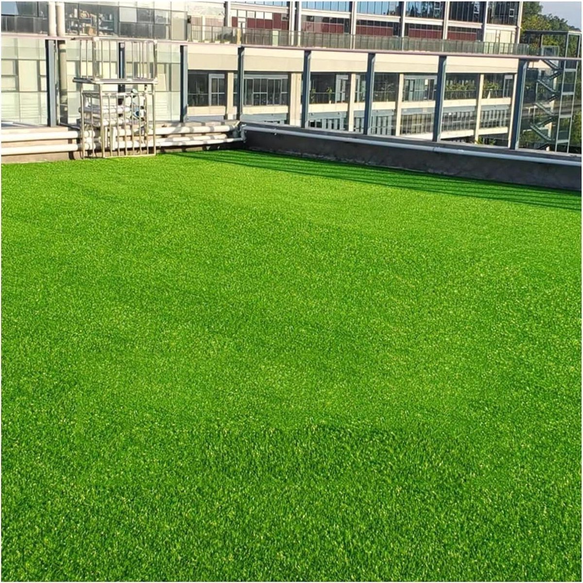 Kunstgras Tuinmat - Tuingazon Tapijt - Buiten Decoratie - Realistisch Uiterlijk - 2 x 4m - Groen