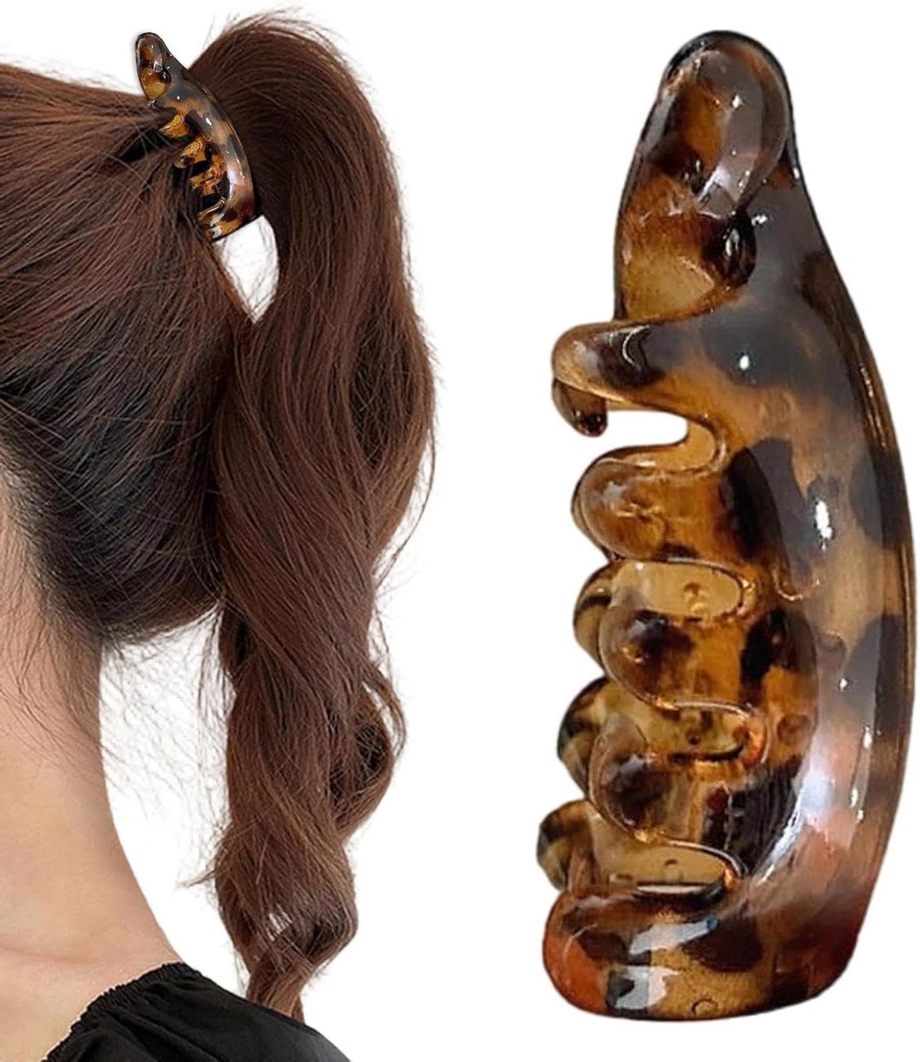 Haarklemmen Dames - Haarclips Hars - Kapsel Stylen - Antislip Stevige Grip - 12 x 5 x 5 cm