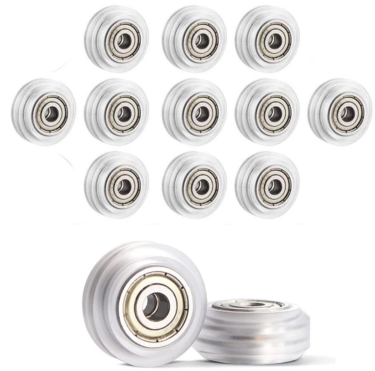 Dailygoody - 3D-printerrollen - Polycarbonaat - 13 stuks - V-slot - Wielen - Voor Creality Ender 3 3D-printerserie