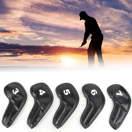 Dailygoody - 10-delige golfkopbeschermingsset - Golfbescherming - Duurzaam en waterdicht - Geschikt voor golfclubs - Ideaal voor de golfbaan — afbeelding 3