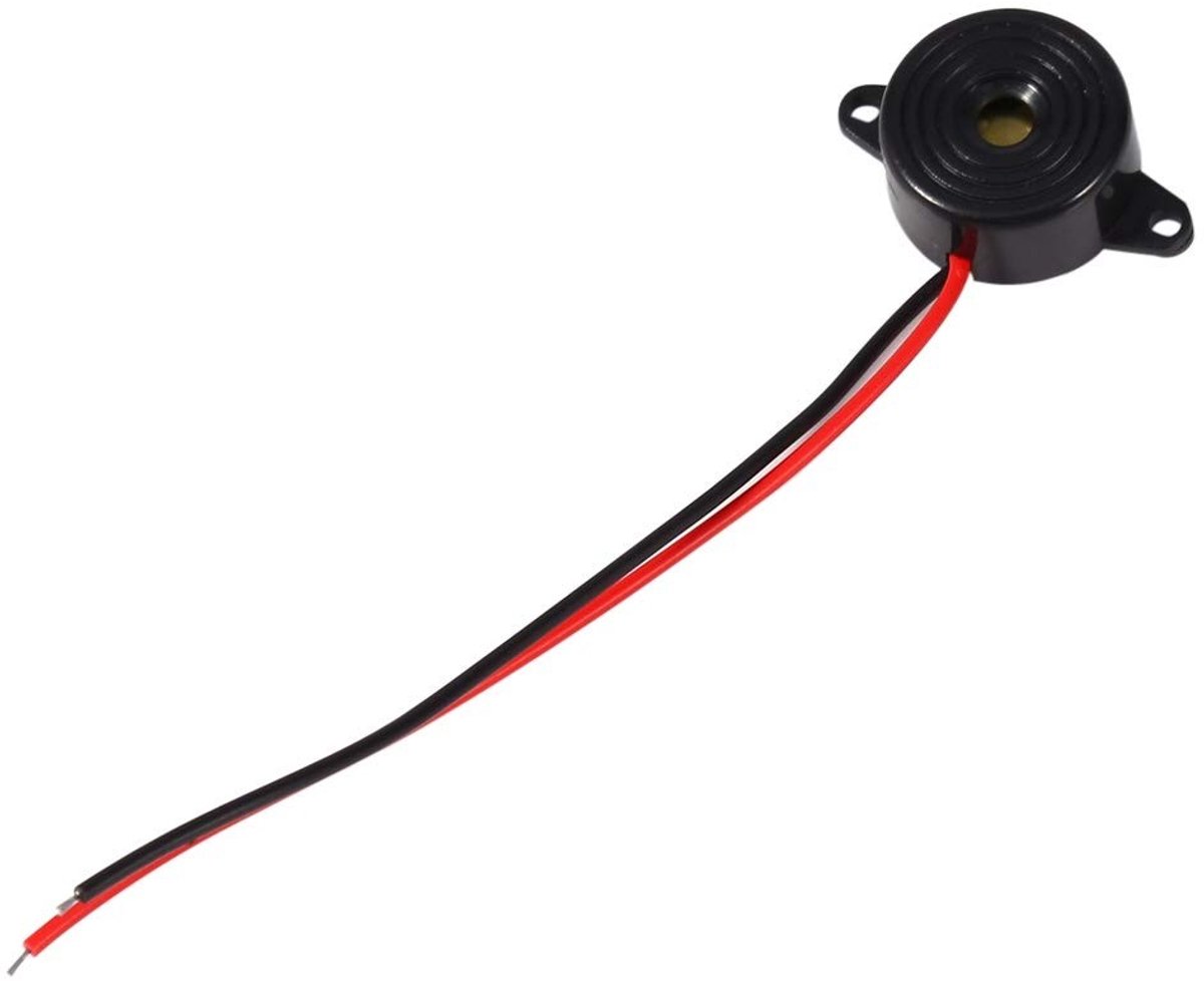 Dailygoody - 12VDC Zoemer - Piezo Elektronische Tone - 85 tot 95 Decibel - Zwart - Alarm Geluid - Ideaal voor Beveiliging - Compacte Afmetingen