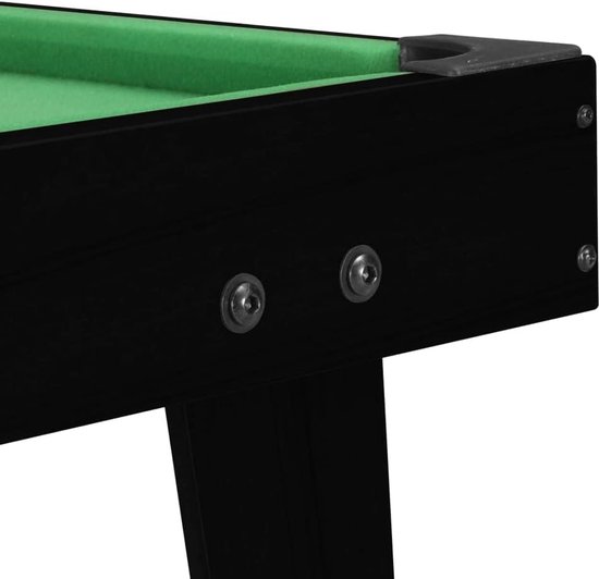 Mini Pool Tafel - Biljarttafel Speeltafel - Spelplezier Thuis - Draagbaar Compact Formaat - 92x52x19 cm - Zwart Groen van mini — afbeelding 4