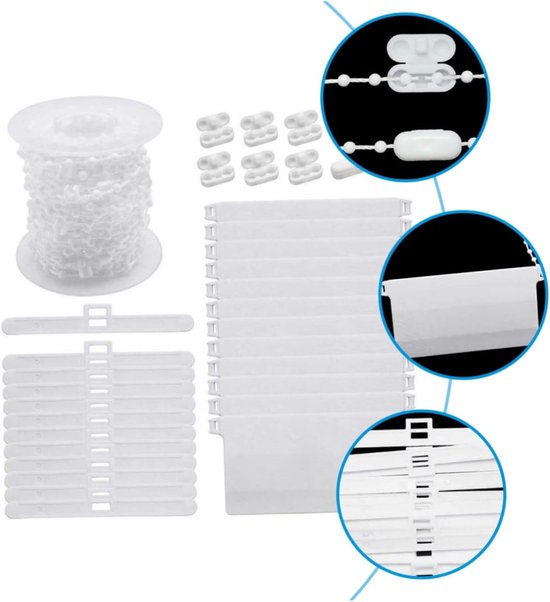 Verticale Gordijn Accessoires - Reparatieset Jaloezieën - Vensterdecoratie Onderhoud - Duurzaam Kunststof Materiaal - 20 x 10 x 10 cm — afbeelding 5