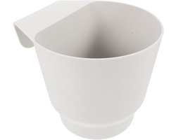 Zelfwaterende Bloempot - Bloempot Binnenplanten - Planten Verzorgen - Eenvoudig te Installeren - 24x19.5x18CM - Wit