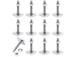 Set van 12 Dakkoffers met T-Groove Moeren M6, 20 x 20 mm, Dakkoffers, Dakkapellen en Bevestigingsmaterialen