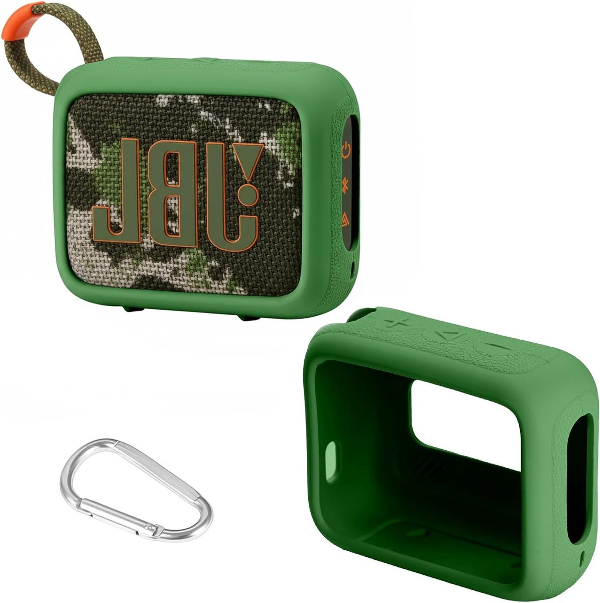 Duurzame silicone hoes voor draagbare Bluetooth luidspreker - Camo ontwerp, bescherming en stijl