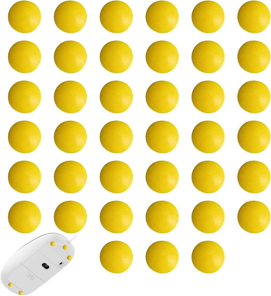 40 Stuks UHMW-PE Muismatten voor Glad Bewegen, Duurzaam en Geschikt voor Glazen Muizen, Dikte 0.8mm, Perfect voor Gamers en Professionele Spelers