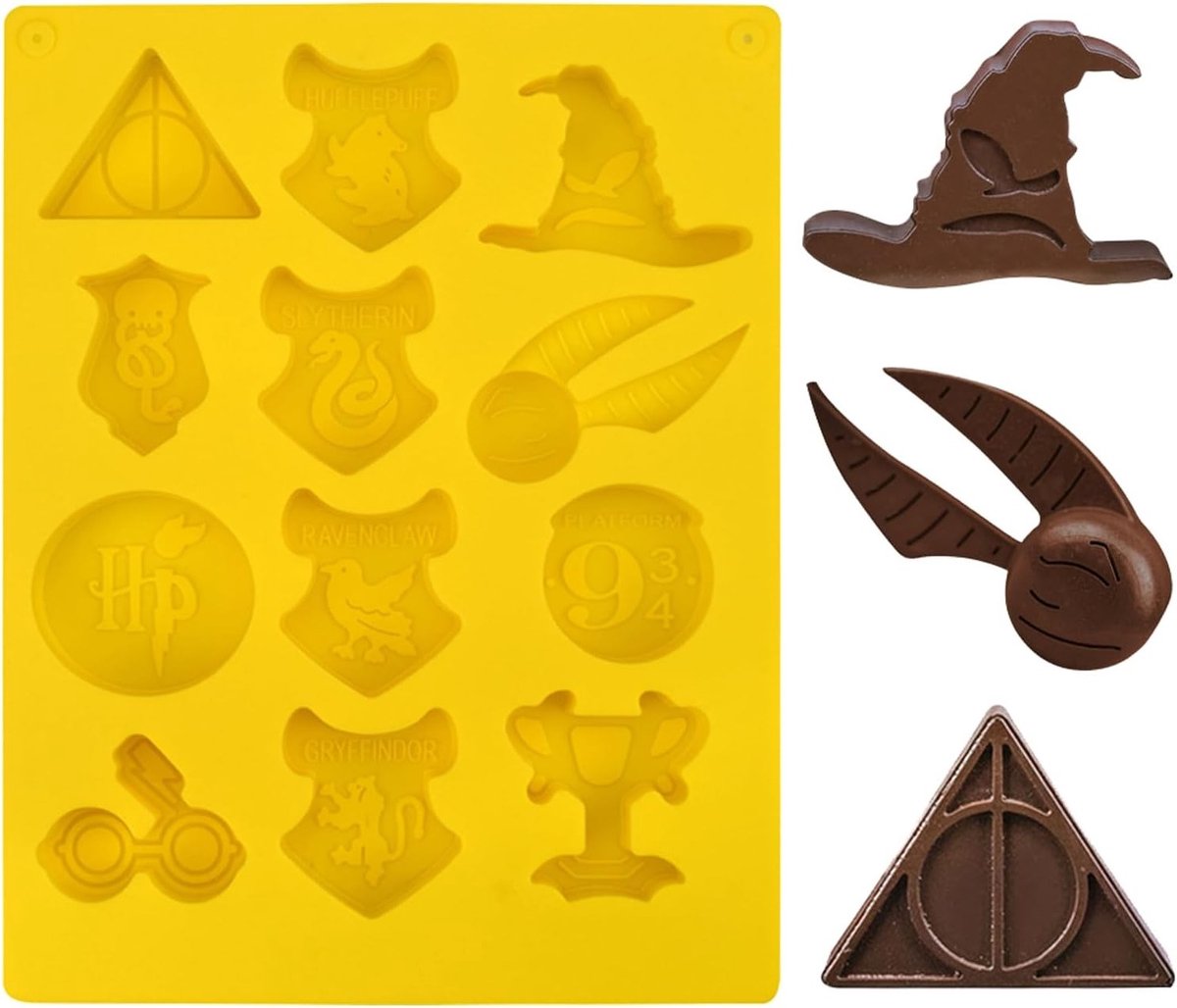 Verwisselbare silicone bakvorm voor cake pops, chocoladeblokjes, snoep en ijsblokjes, herbruikbaar en anti-aanbak.