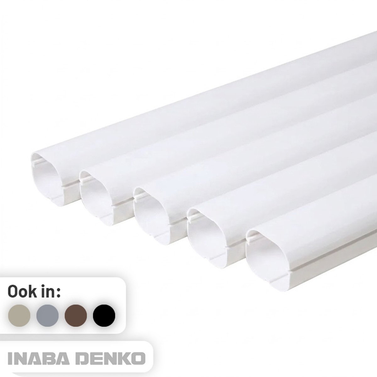 Leidinggoot PVC Wit Inaba Denko SD-77-W 75x63 mm 2 meter