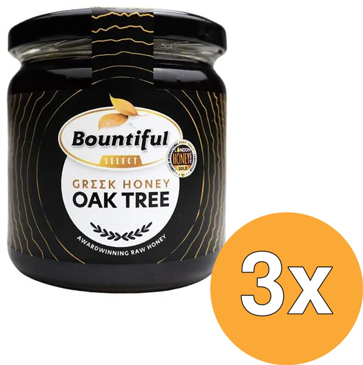 3x Bountiful Griekse Rauwe Honing Oak Tree/Eiken (500 gr)