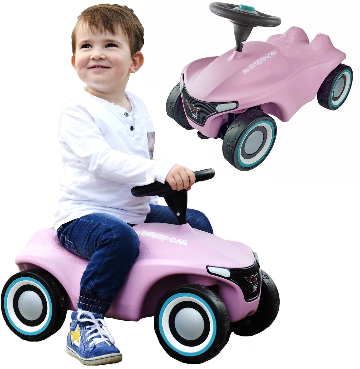 BIG - Bobby Car - Neo Rosé - Vanaf 1 jaar - Loopauto