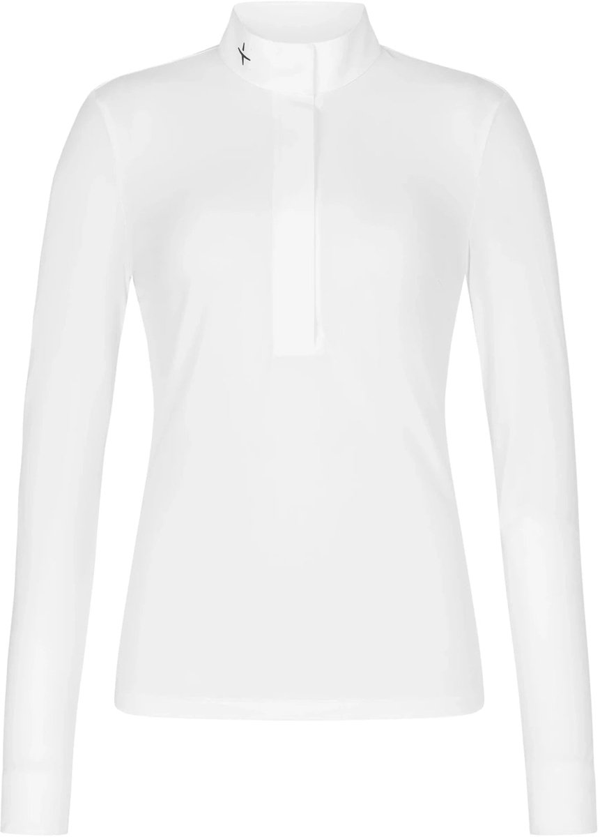 Trolle Half Placket Show Shirt Dames S Wit