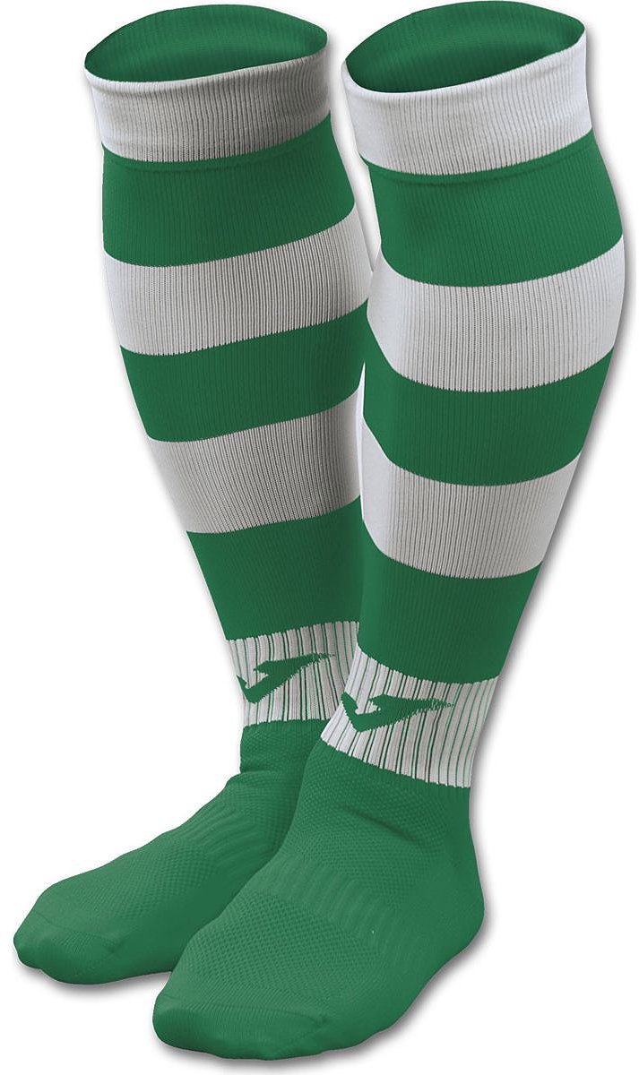 Joma Zebra II Voetbalkousen - Groen / Wit | Maat: 40-46